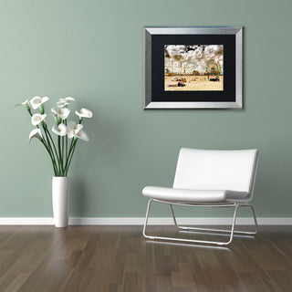 Philippe Hugonnard 'Coney Island Beach', Silver Frame, Black Mat, 20x16
