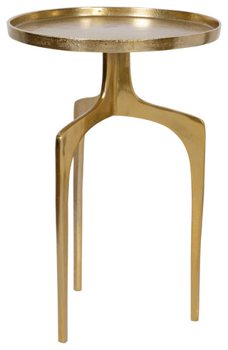 22" Teapoy Soft Gold Accent Table