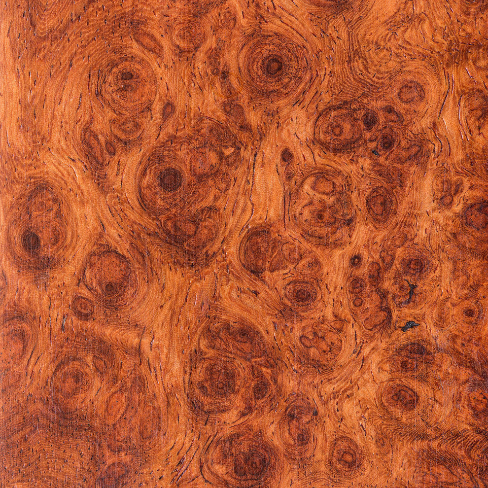6'' Tall Double Sided Burl Wood Pattern Canvas Room Divider