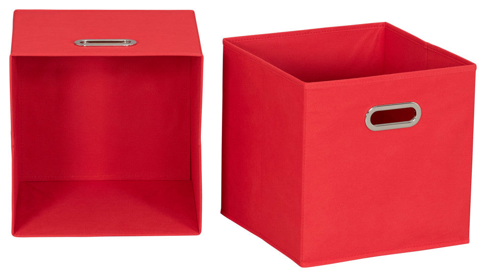 6 ct Open Fabric Cube Storage Bins