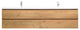 Angela 84" Contemporary Double Wall Mounted Vanity, Natural Oak