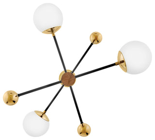 Lark Auggie Medium Adjustable Multi Tier Chandelier, Bright Brass