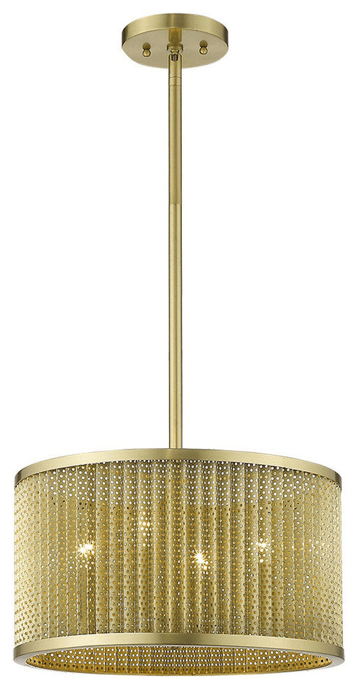 Basetti 4-Light Gold Convertible Pendant