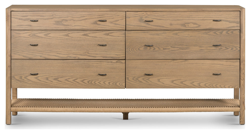 Zuma 6 Drawer Dresser, Dune Ash