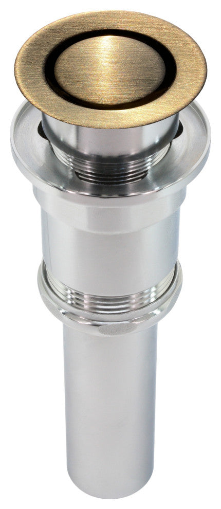 Patented Pop Down Drain, Pvd Champagne Bronze