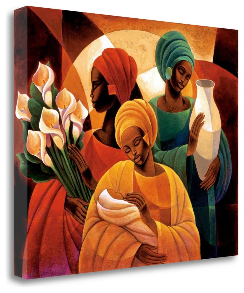"Caress" By Keith Mallett, Giclee Print on Gallery Wrap Canvas, Ready to Hang