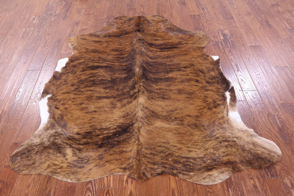 Organic Natural Hair-On Cowhide Area Rug 6' 5" X 6' 1" C1472
