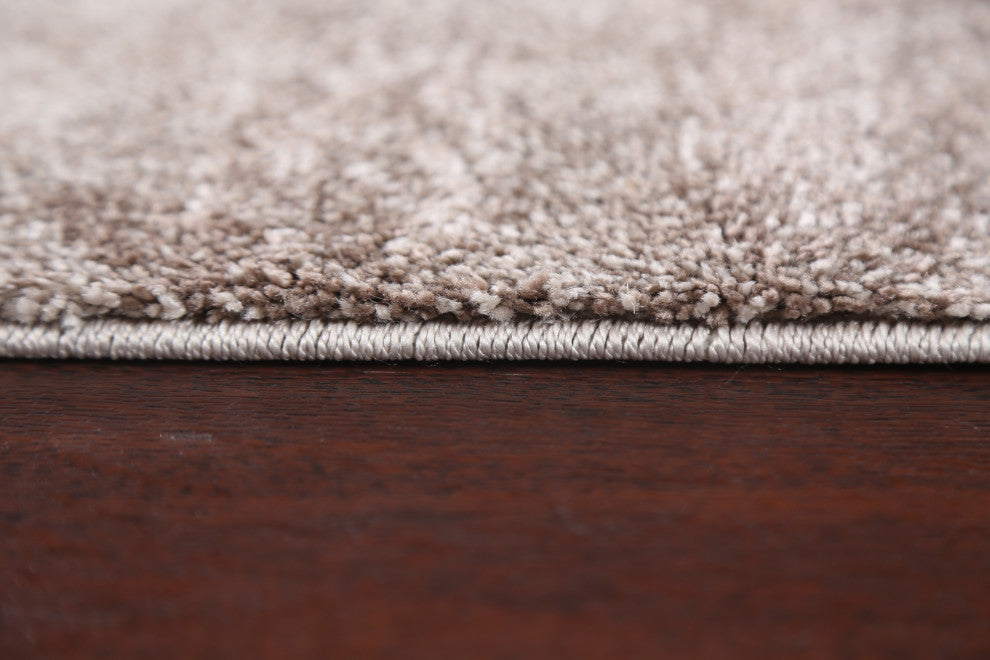 Turkish Abstract Brown Transitional Oriental Rug Contemporary Carpet 8x10