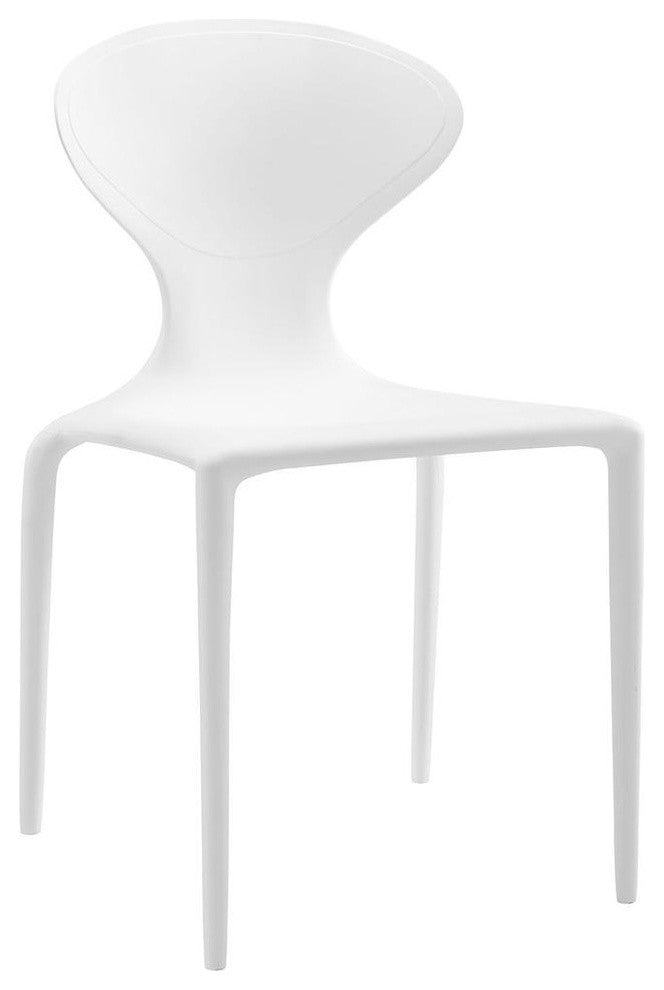 Modern White Draw Dining Side Chair