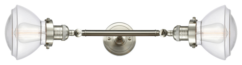 INNOVATIONS 208L-SN-G322-LED 2-Light Bath Vanity Light Brushed Satin Nickel