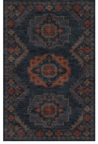 Reverie Hearth Area Rug, Deep Blue, 2'6"x8'