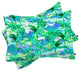 Deny Designs Amy Sia Palm Tree Blue Green Pillow Shams, Queen