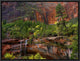 Cascades and Desert Varnish At Emerald Pools, Zion National Park, Utah, 16"x12"