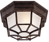 Exterior Collections Outdoor Flush Mount, Rustic Bronze, 9"x5"