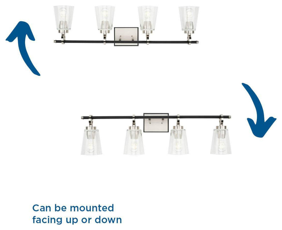Cassell Collection Bath and Vanity Light, Brushed Nickel