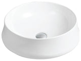 Karran VC-428-WH Valera 18" Vitreous China Vessel Bathroom Sink, White