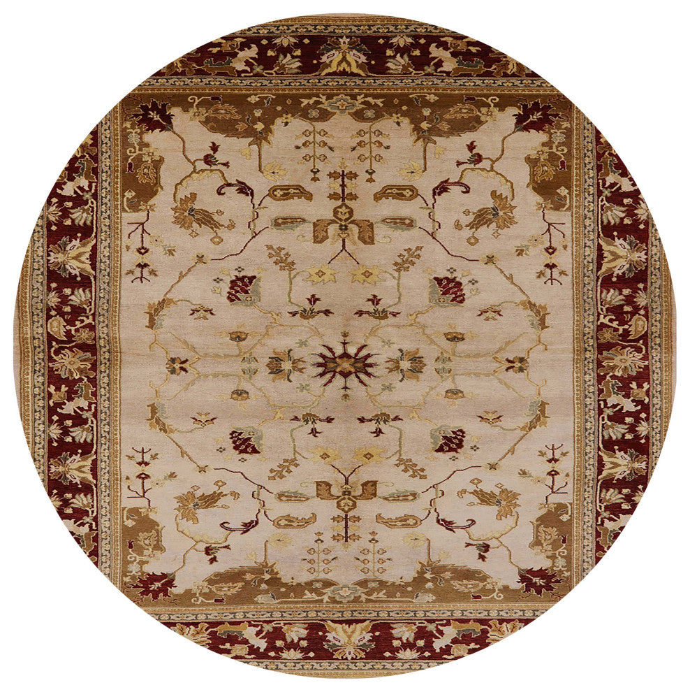 Ahgly Company Indoor Round Mid-Century Modern Area Rugs, 6' Round