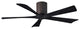 Matthews Fan, Irene-5H Ceiling Fan, Textured Bronze, 52", Matte Black