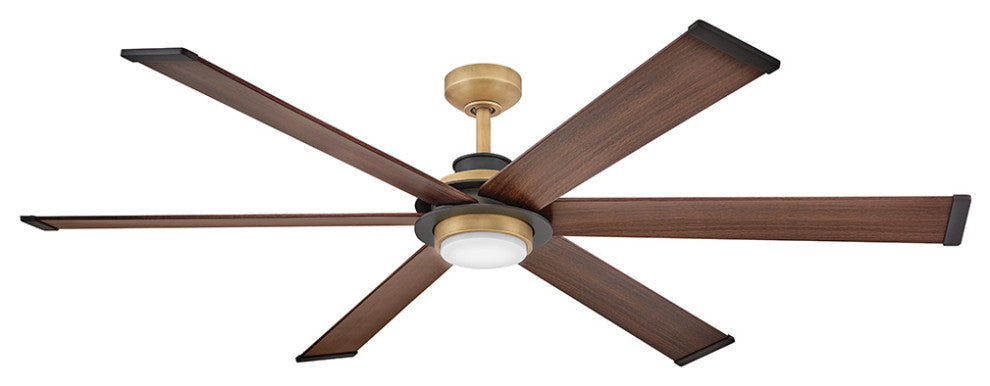 Hinkley Andros 64" Led Smart Fan, Heritage Brass