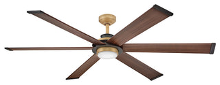 Hinkley Andros 64" Led Smart Fan, Heritage Brass