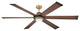 Hinkley Andros 64" Led Smart Fan, Heritage Brass
