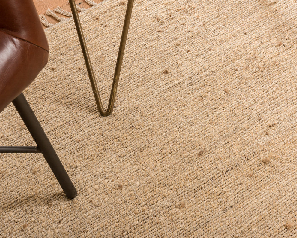 Natural Area Rugs 100% Natural Fiber Venice Jute Rug, Bleach, 5' X 8'