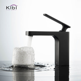 Infinity Single Handle Bathroom Faucet KBF1006, Matte Black, W/O Drain