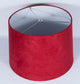 12" Suede Hardback Lamp Shade, Red
