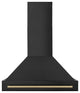 ZLINE 36" Black Stainless Range Hood with Champagne Bronze (BS655-36-CB)