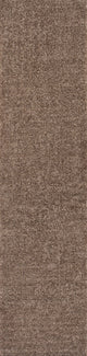 Haze Solid Low-Pile Brown 2 ft. x 12 ft. Runner Rug