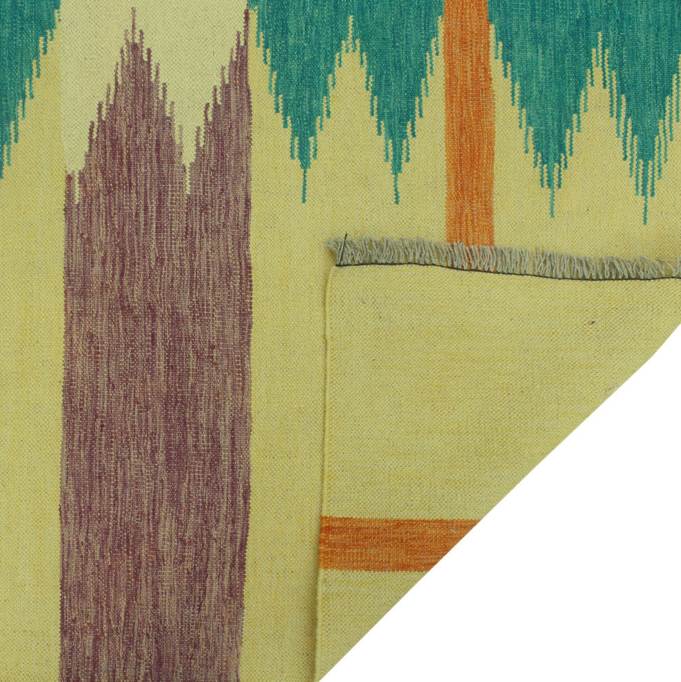 Winchester Kilim Emirhan Gold/Purple Rug, 7'0x9'10
