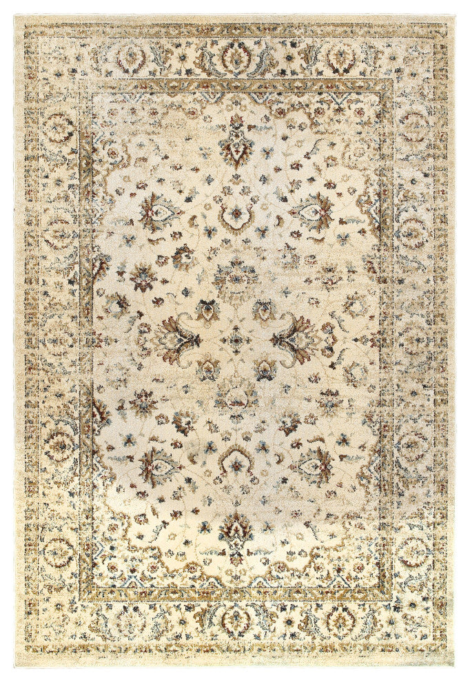 Oriental Weavers Empire Ivory/ Gold Oriental Indoor Area Rug 3'10"X5'5"