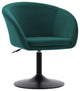Minimalist Swivel Barrel Chair, Atrovirens-Velvet