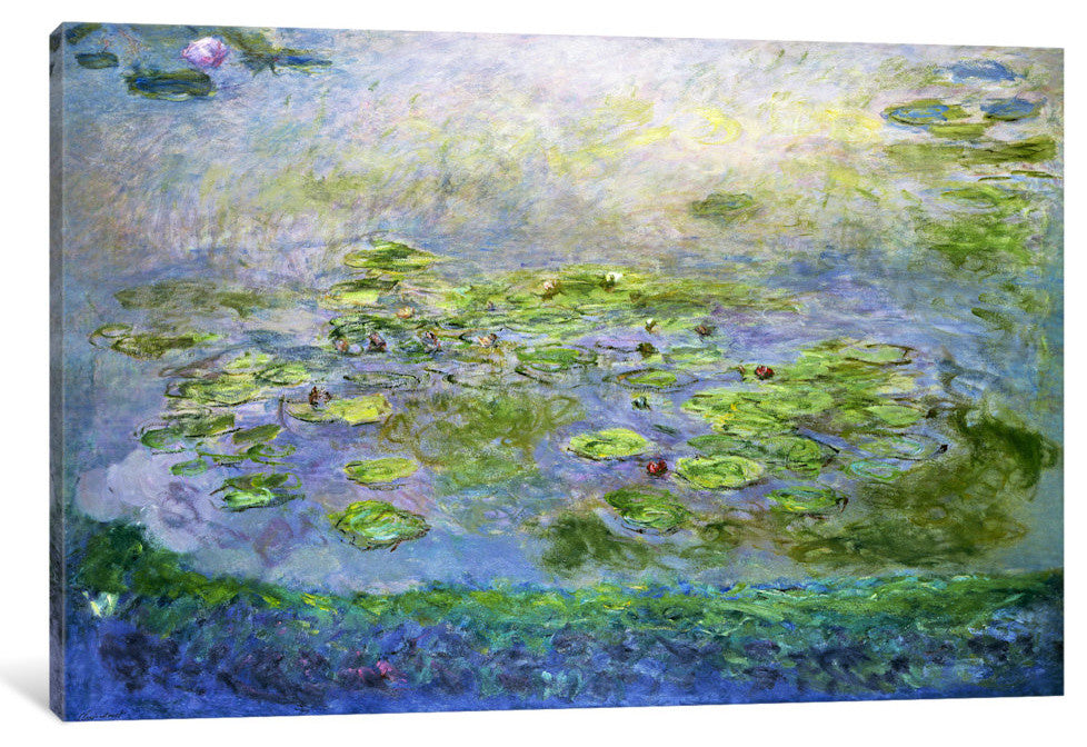 "Nympheas (Waterlilies), 1917" by Claude Monet, Canvas Print, 26"x18"