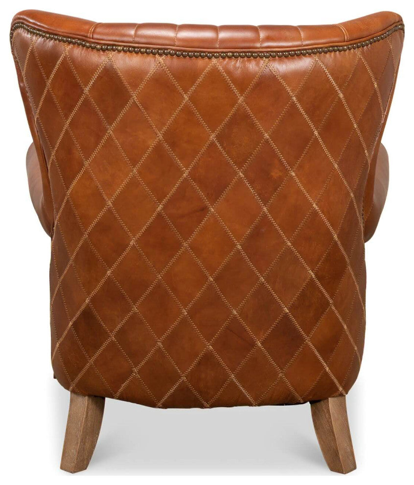 Classic Quilted Leather Armchair