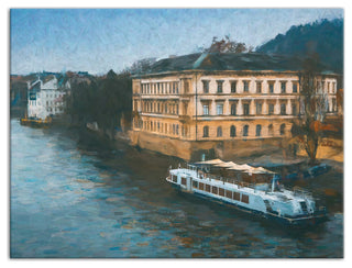 River Boat 24x18 Canvas