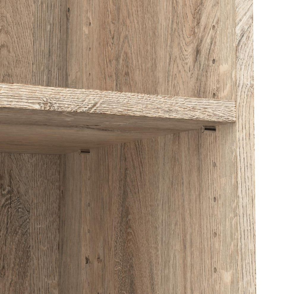 Bestar Pur 36W Closet Organizer with Drawers in Rustic Brown - Engineered Wood