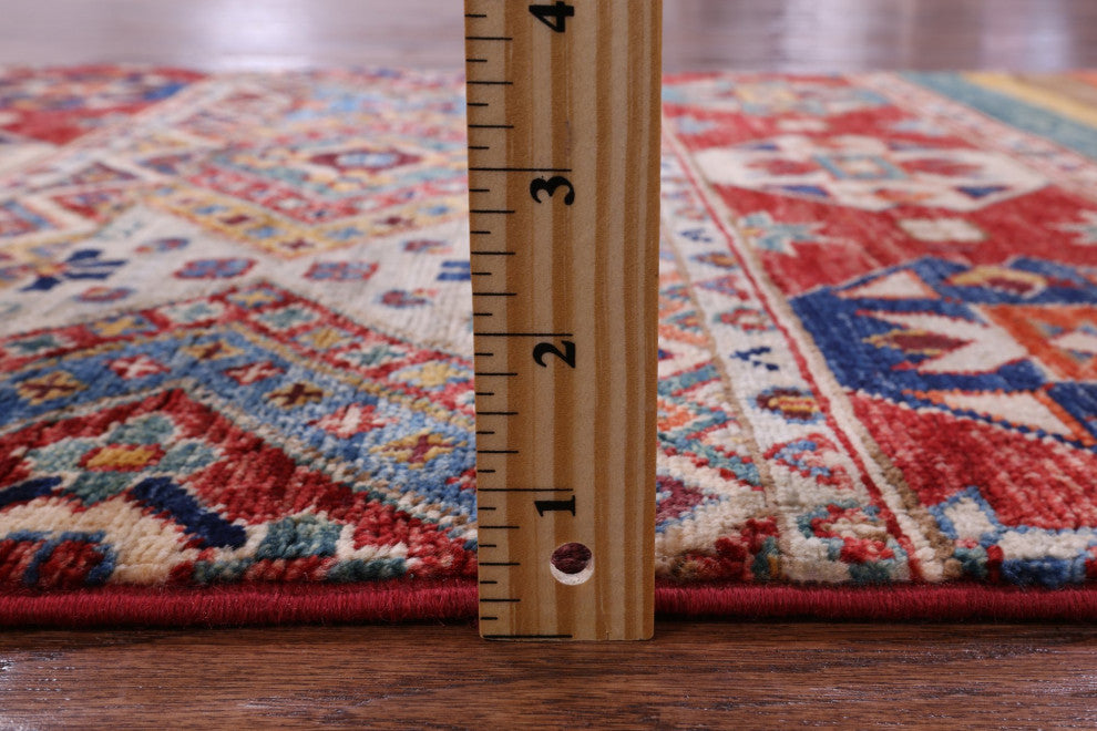 2' 7" X 3' 11" Super Kazak Khorjin Handmade Wool Rug Q11036
