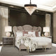 Villa Cherie Cal. King Channel Tufted Bed - Hazelnut