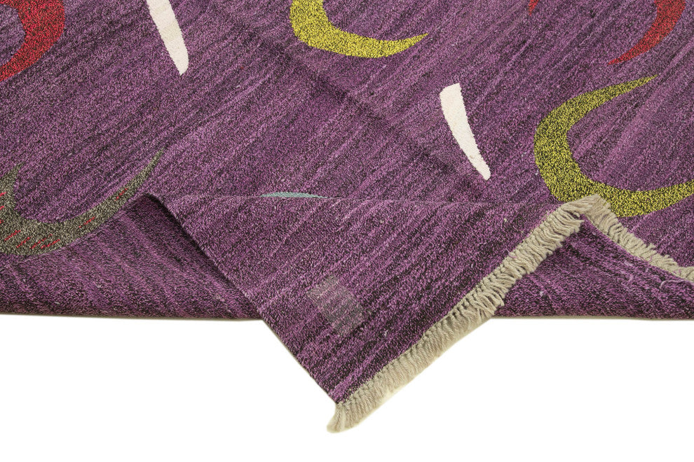 Rug N Carpet - Handwoven Turkish 10' 2'' x 14' 3'' Flatweave Wool Kilim Rug