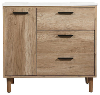 Bailey 22" Modern Natural Oak-Light Bathroom Vanity