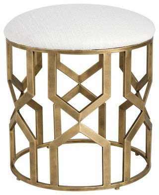 Uttermost Trellis Geometric Accent Stool, 23579