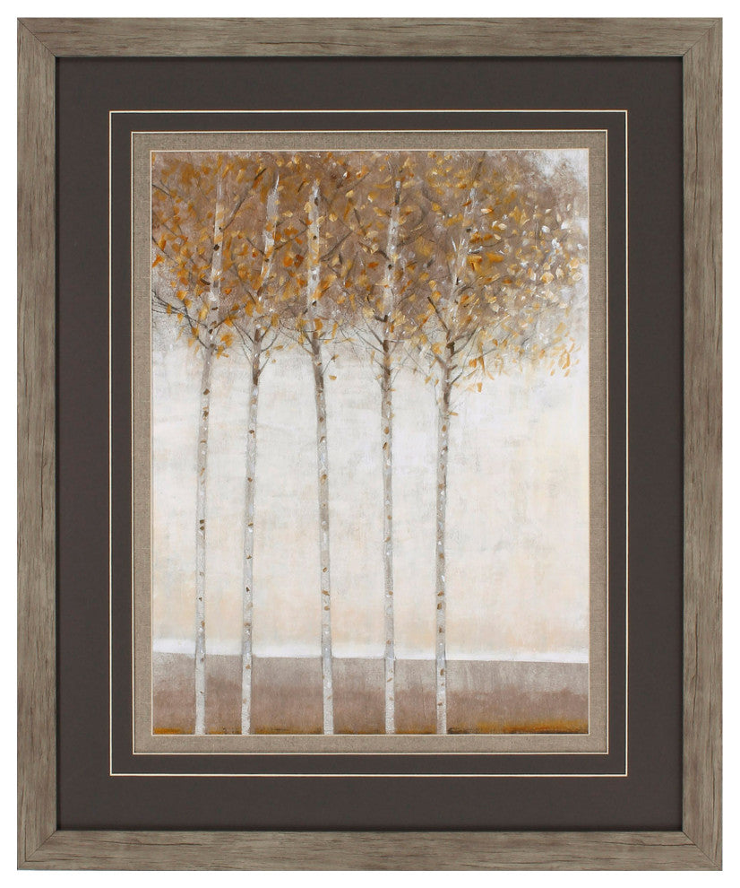 29" X 35" Woodtoned Frame Early Fall I