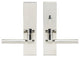 Sequoia Lever, Tubular Passage With Privacy Bolt, LH, Polished Stainless Steel