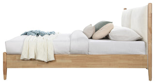 Arbor Upholstered Bed, Cream, Queen