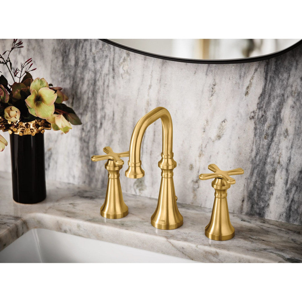 TS44103BG Colinet 1.2 GPM Widespread Bathroom Faucet, Pop-Up Drain