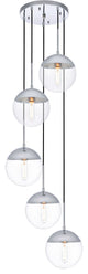 Living District Ld6077C Maxime 5-Light Pendant