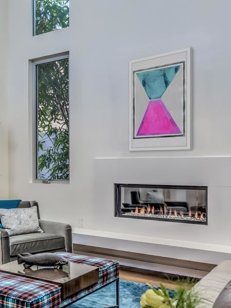 "Color Convection" Framed Painting Print, 24"x36"