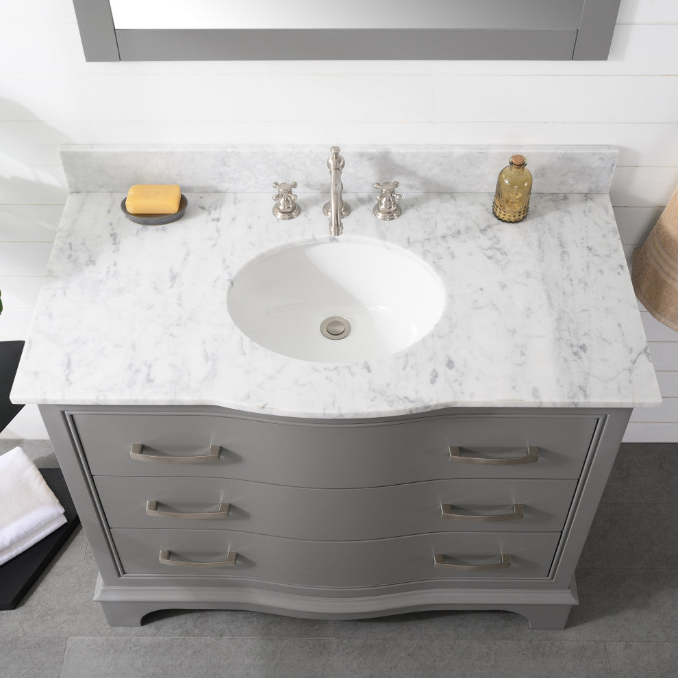 Monroe 42" Bathroom Vanity, Gray