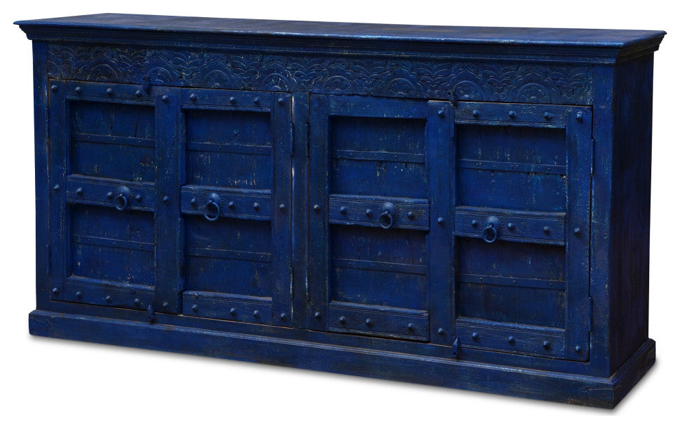 Woodland Blue Buffet cabinet 72"